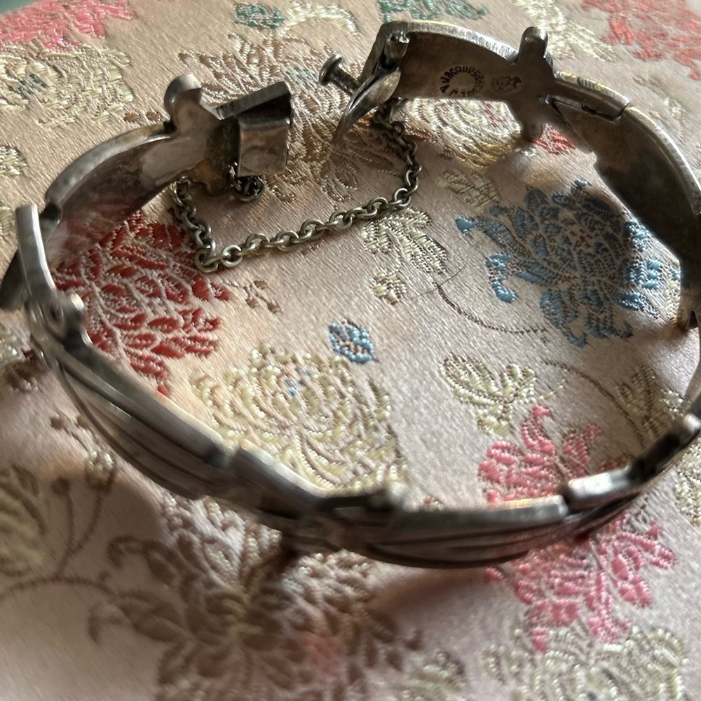 JV JACOB VINTAGE TAXCO midcentury modern Sterling Silver vintage bracelet - Picture 7 of 10